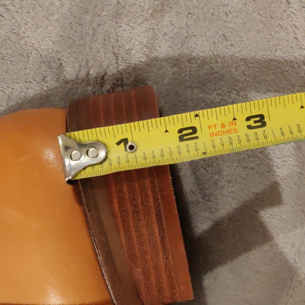 New!Vince Camuto camel leather knee boots Y2K Shabbychic Cottagecore Vintag - Picture 13 of 14